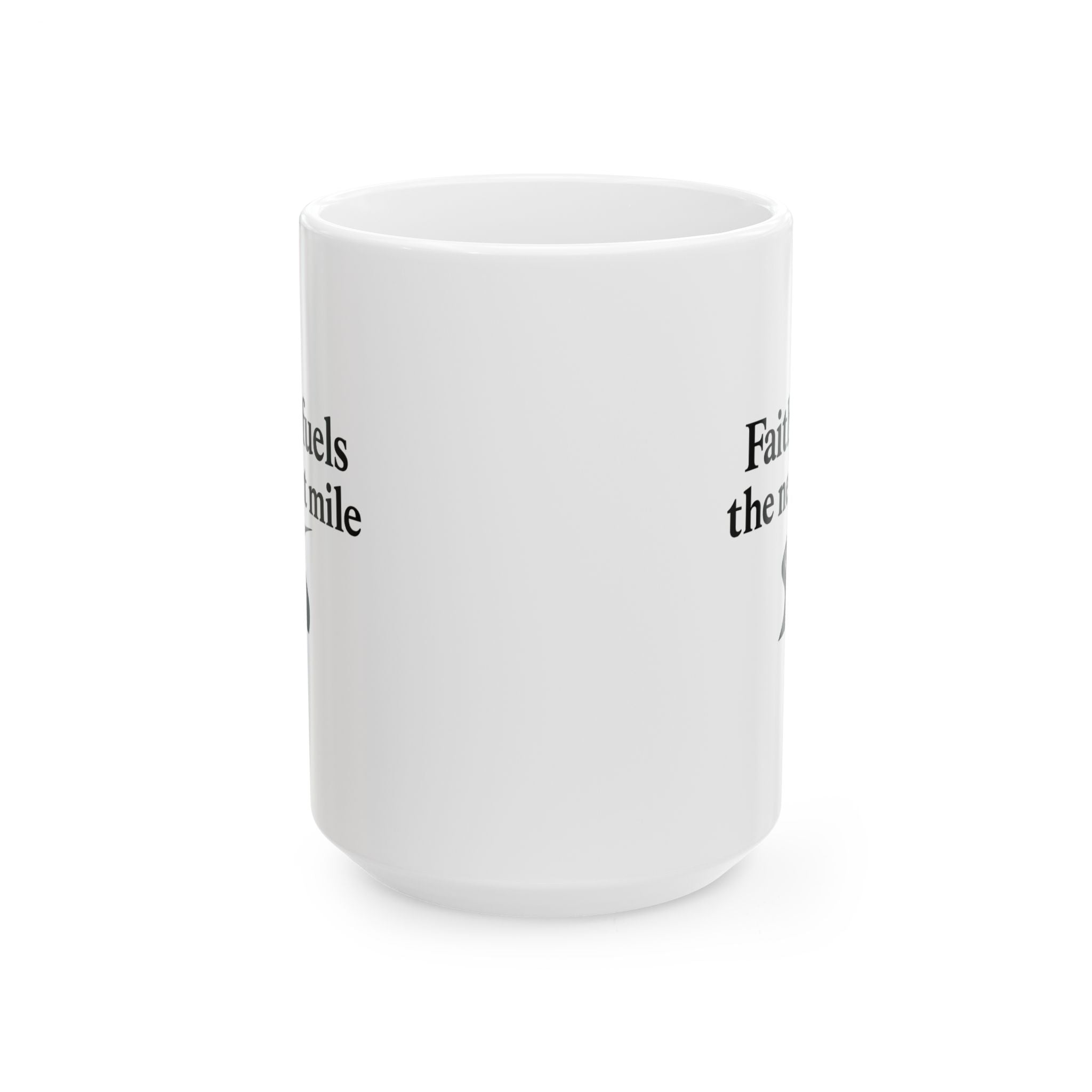 One Mile Road Map Ceramic Mug — Runner & Traveler Coffee Cup (11oz, 15oz)