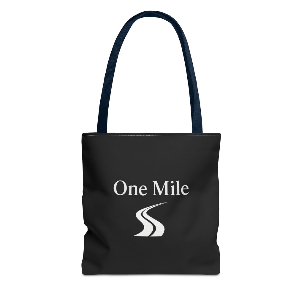 One Mile Logo Tote Bag — Everyday Traveler / Running & Fitness Canvas Tote