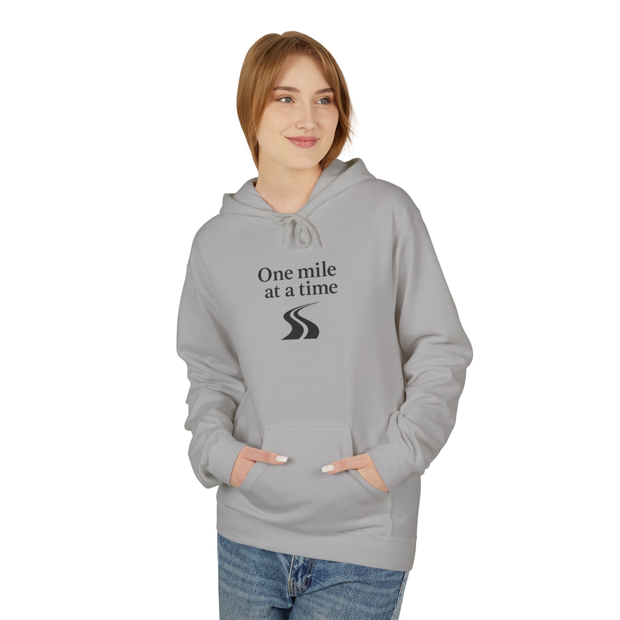 One Mile Endurance Hoodie – Minimal Runner Graphic Pullover