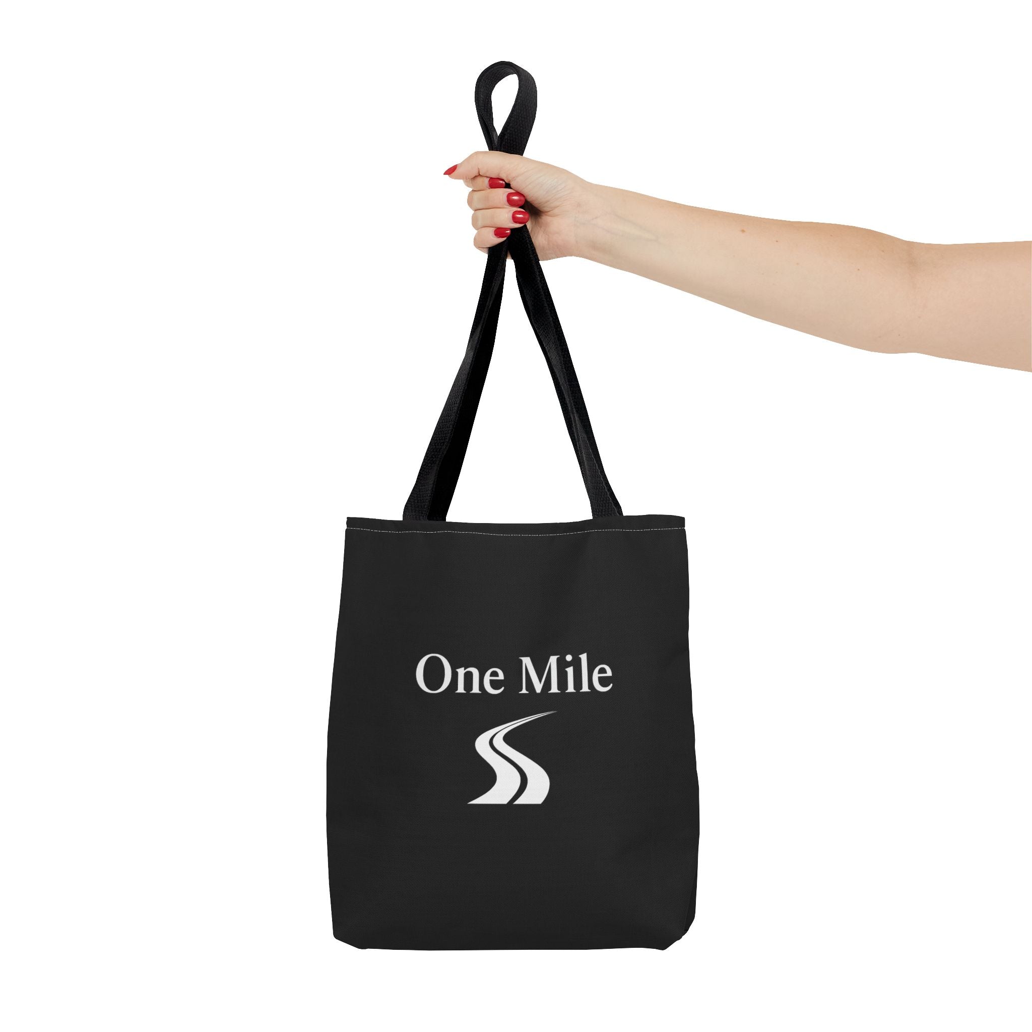 One Mile Logo Tote Bag — Everyday Traveler / Running & Fitness Canvas Tote