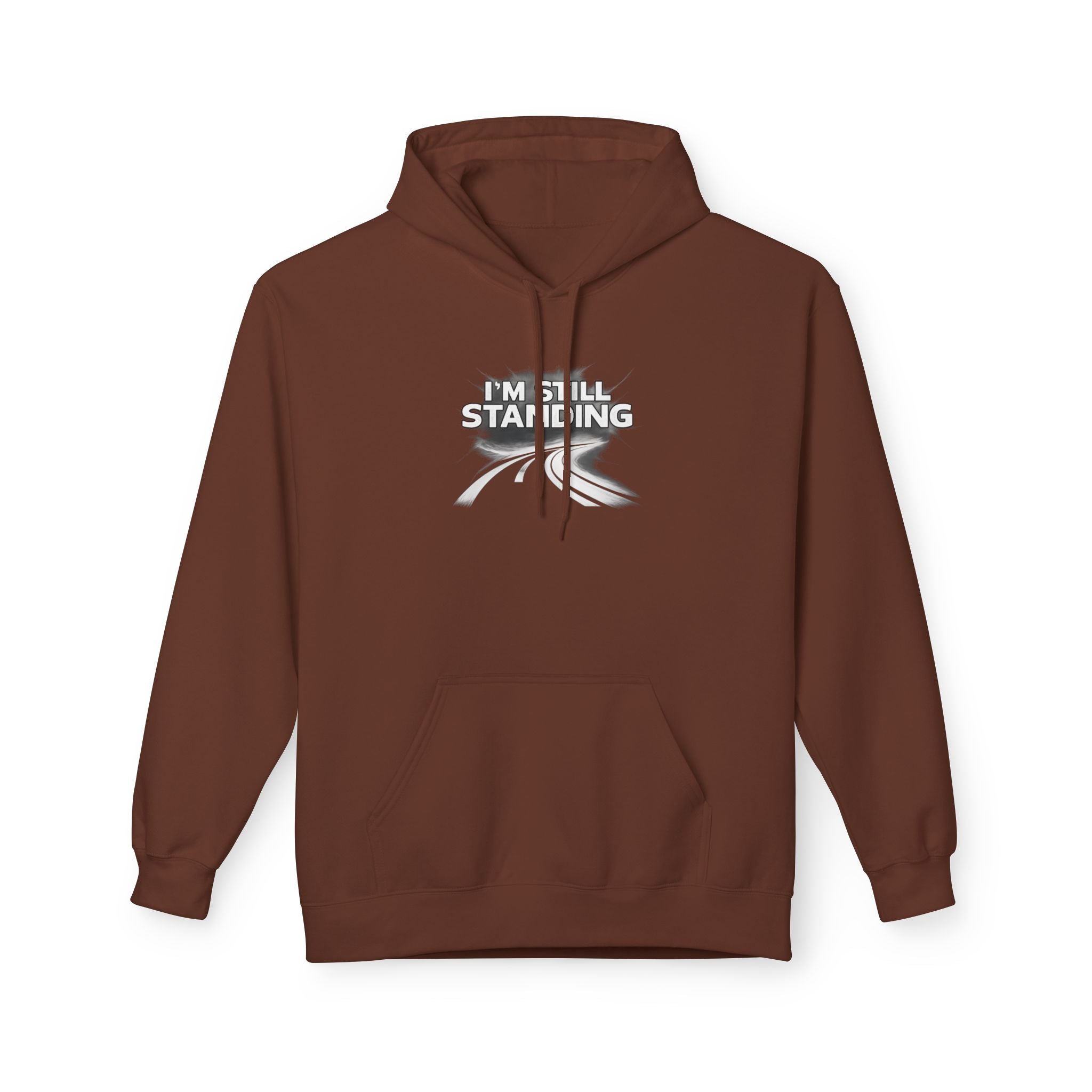 I'm Still Standing Hoodie – Minimal Runner Graphic Pullover / Resilience