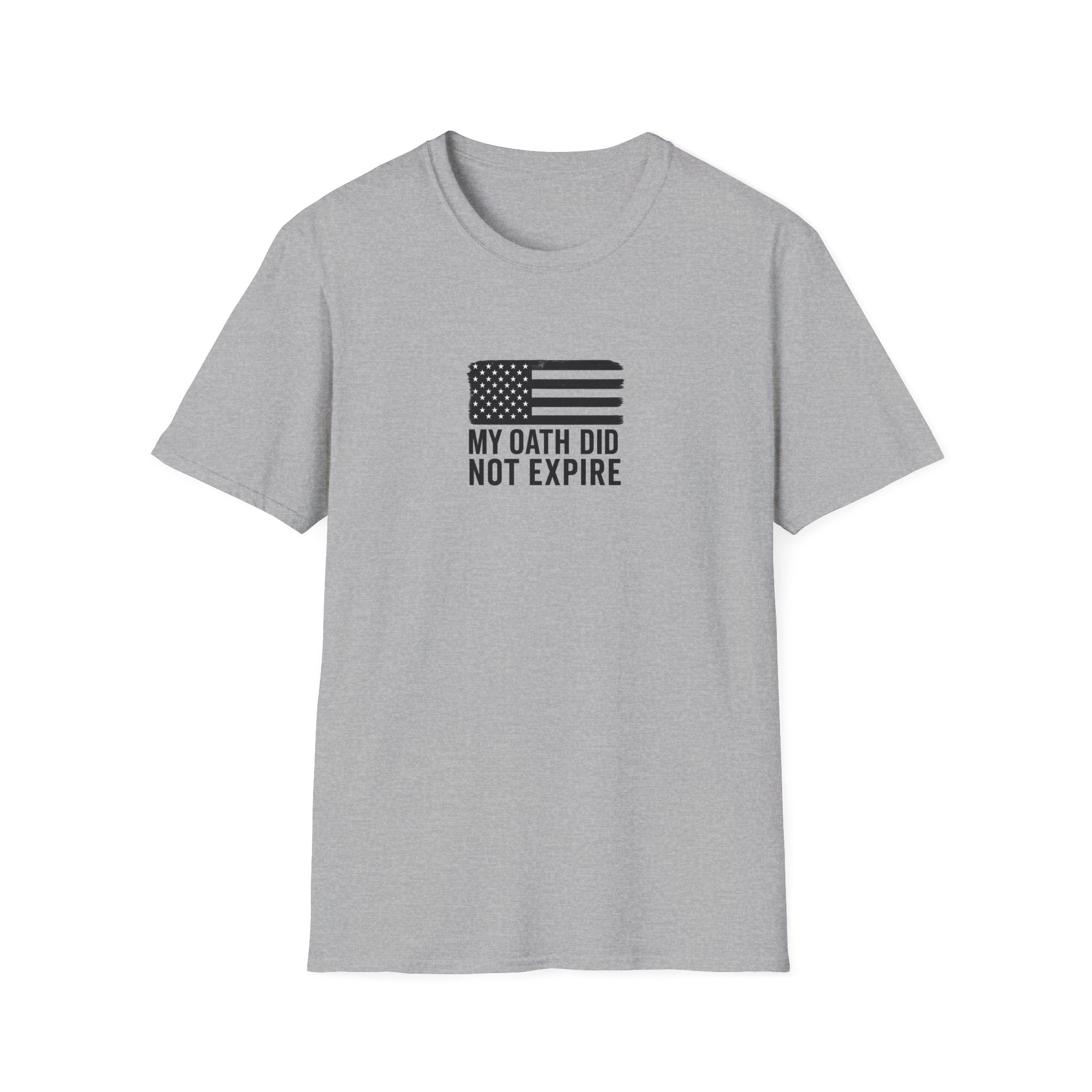 One Mile Veteran/Service Member — "My Oath Did Not Expire" Motivational Minimalist Tee