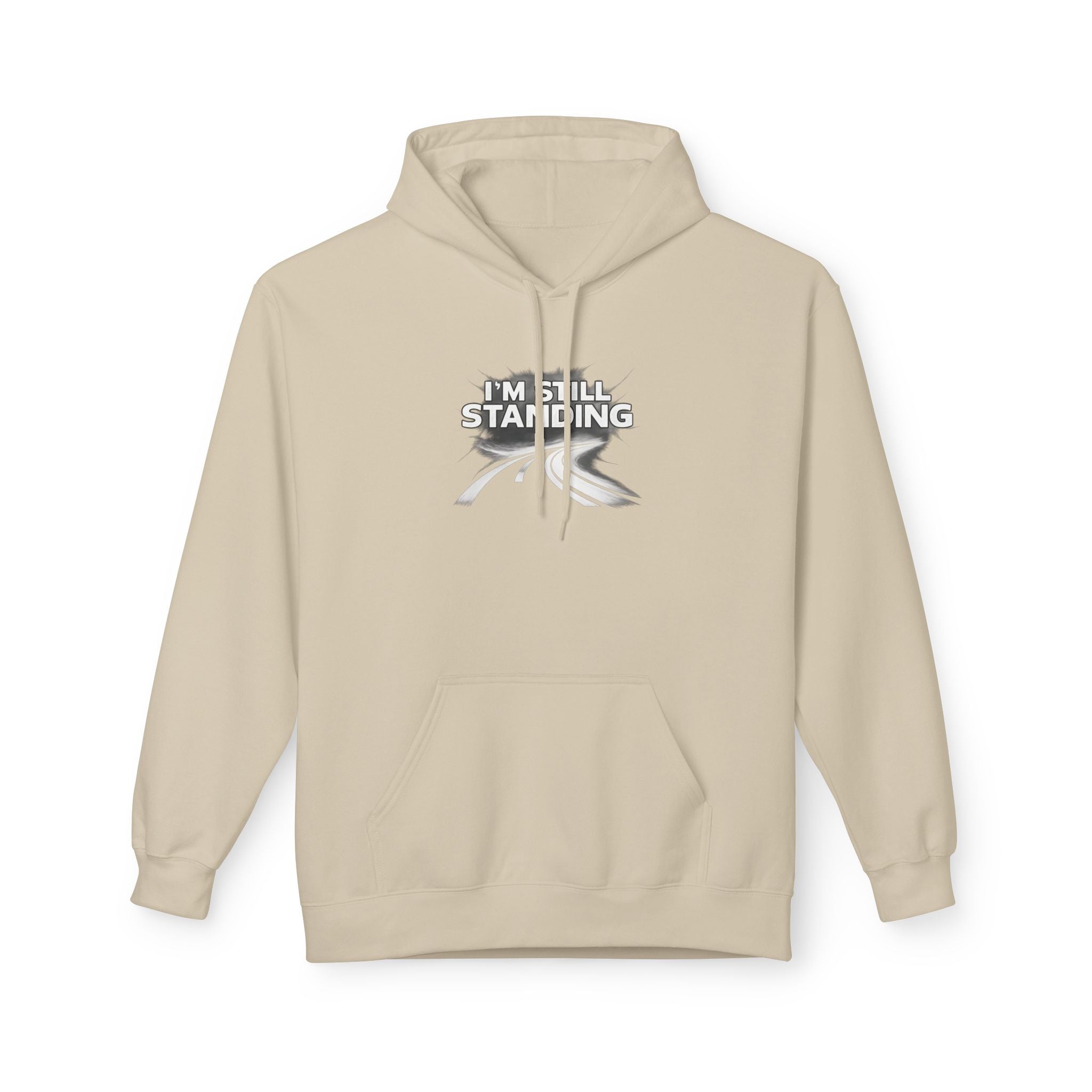 I'm Still Standing Hoodie – Minimal Runner Graphic Pullover / Resilience