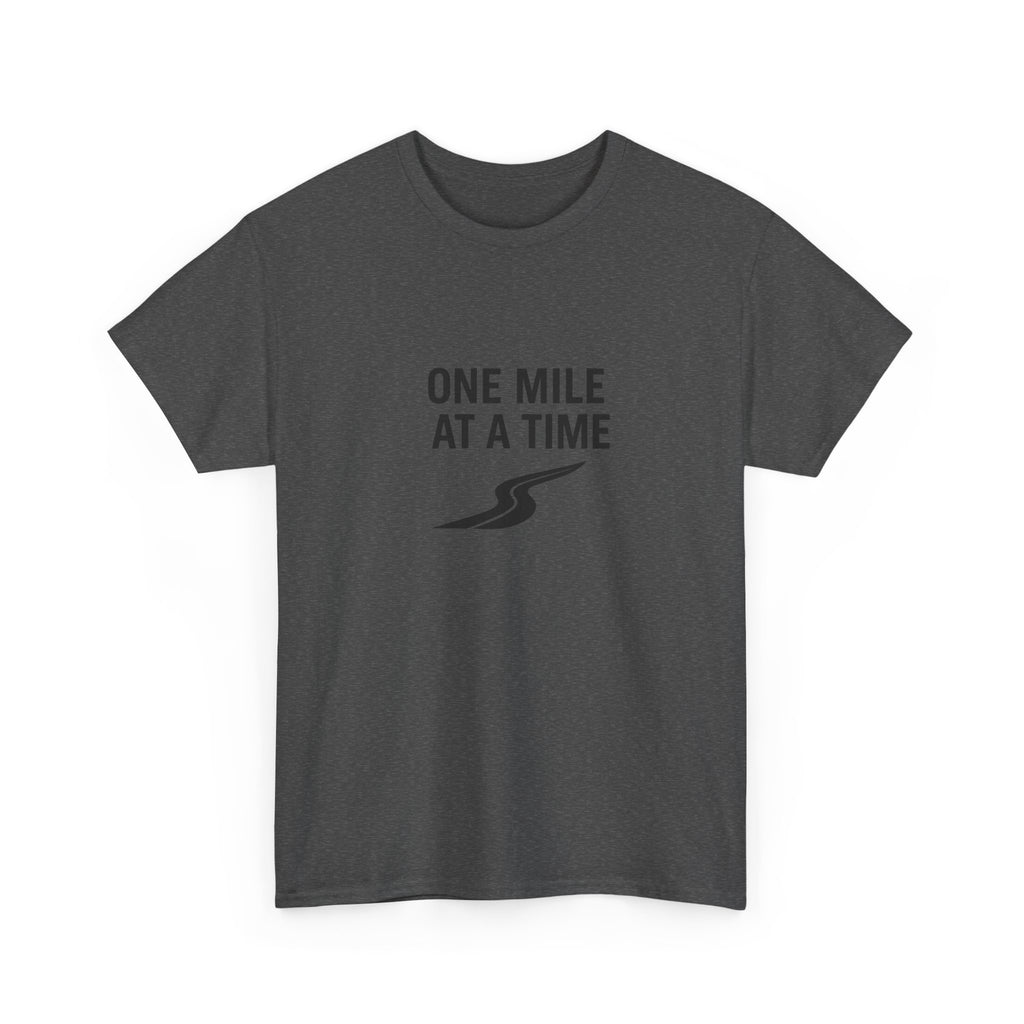 One Mile Endurance Tee — Inspirational White Graphic T-Shirt