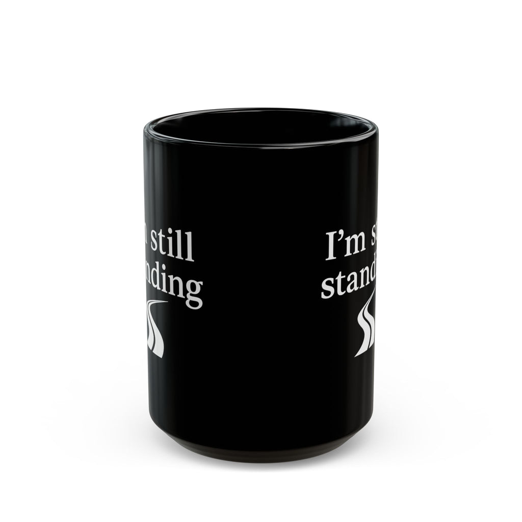 One Mile Black Coffee Mug – Motivational Running / Walking Gift / Office / Traveler (11oz & 15oz)