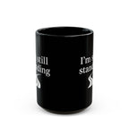 One Mile Black Coffee Mug – Motivational Running / Walking Gift / Office / Traveler (11oz & 15oz)