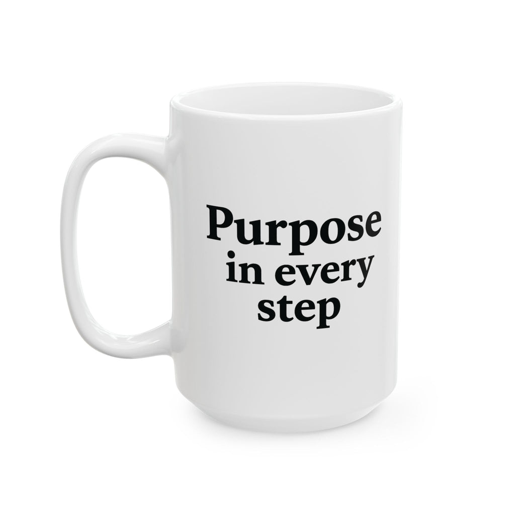 One Mile Road Map Ceramic Mug — Runner & Traveler Coffee Cup (11oz, 15oz)