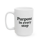 One Mile Road Map Ceramic Mug — Runner & Traveler Coffee Cup (11oz, 15oz)