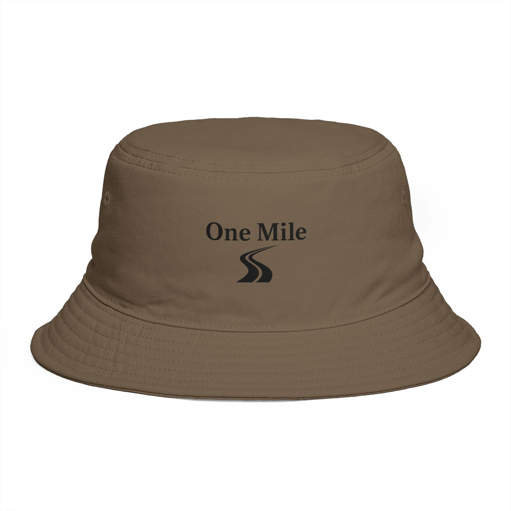 One Mile Bucket Hat — Road Logo Casual Outdoor Sun Hat