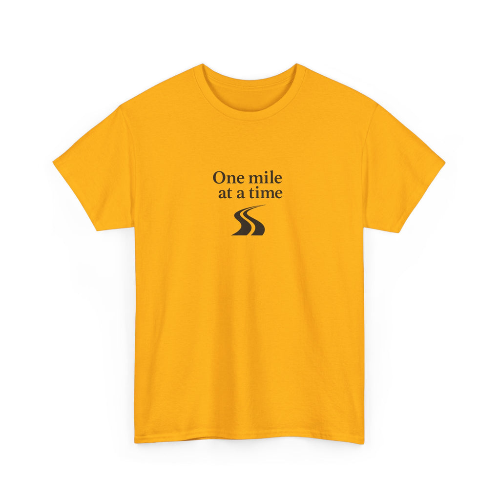 One Mile Endurance Tee — Inspirational White Graphic T-Shirt