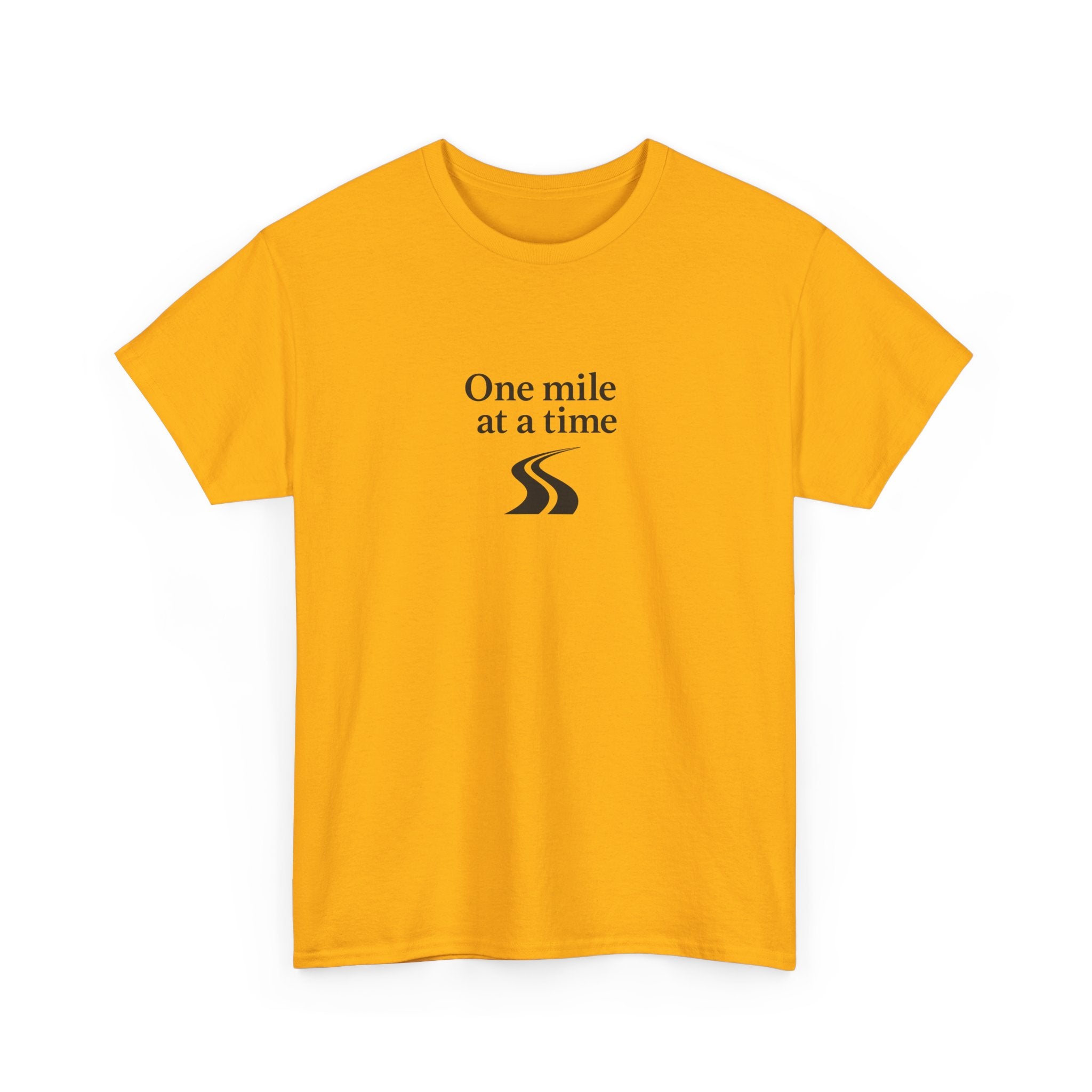 One Mile Endurance Tee — Inspirational White Graphic T-Shirt