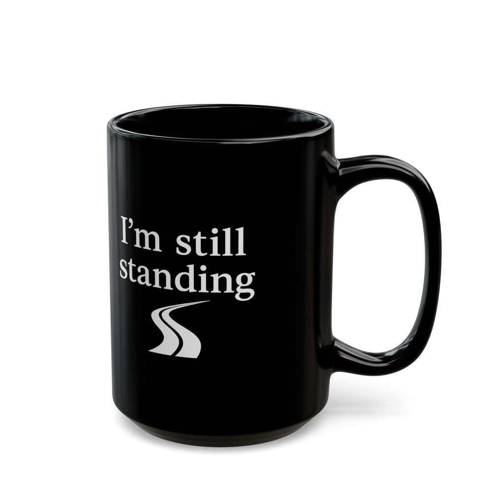 One Mile Black Coffee Mug – Motivational Running / Walking Gift / Office / Traveler (11oz & 15oz)