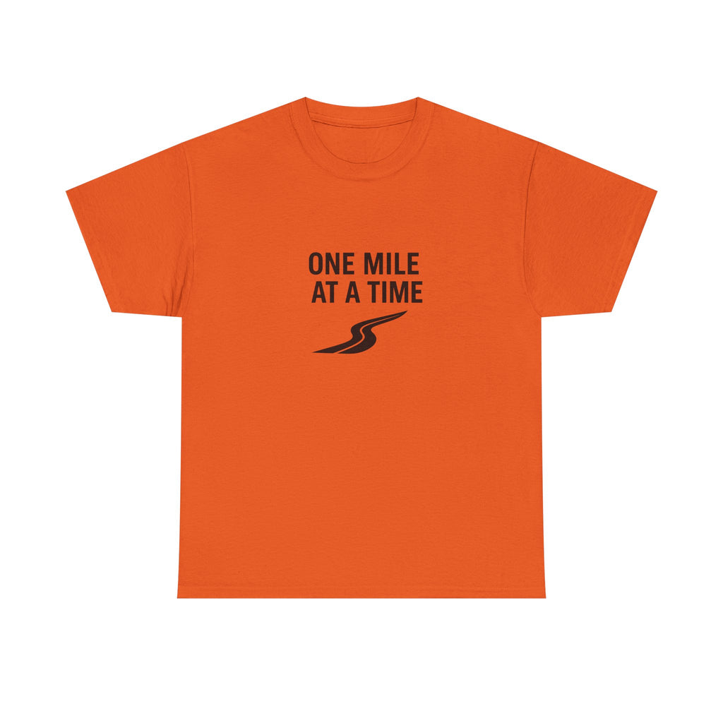 One Mile Endurance Tee — Inspirational White Graphic T-Shirt