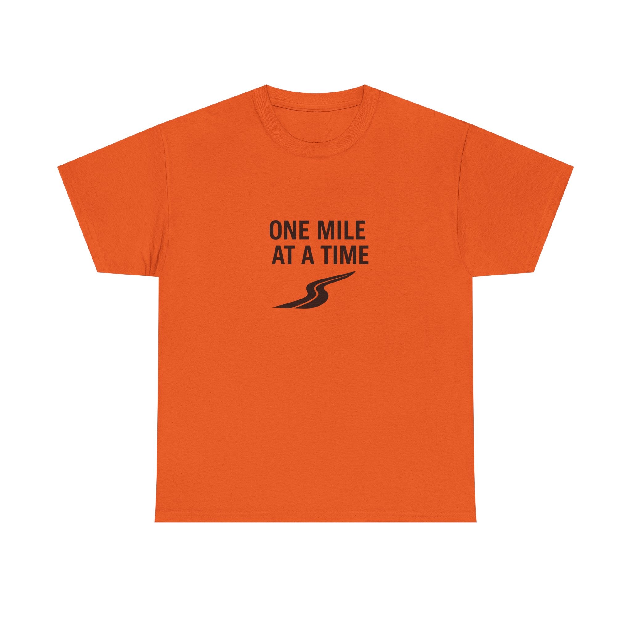 One Mile Endurance Tee — Inspirational White Graphic T-Shirt