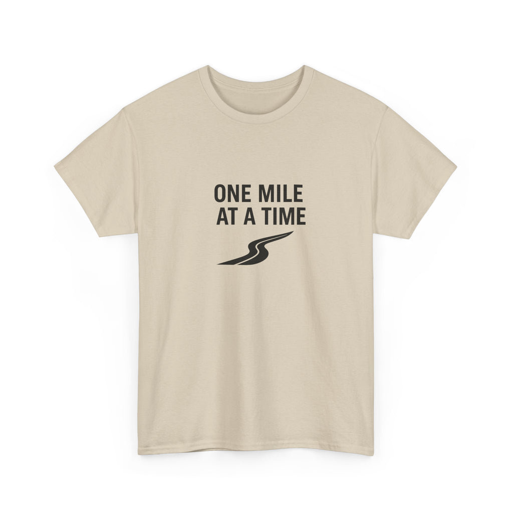 One Mile Endurance Tee — Inspirational White Graphic T-Shirt