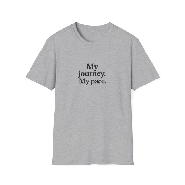 T-Shirt — "My journey. My pace." Motivational Minimalist Tee Main Image
