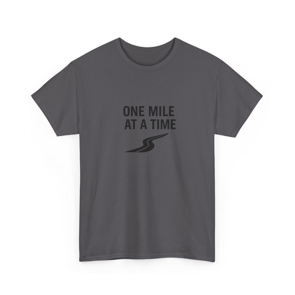 One Mile Endurance Tee — Inspirational White Graphic T-Shirt