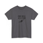 One Mile Endurance Tee — Inspirational White Graphic T-Shirt