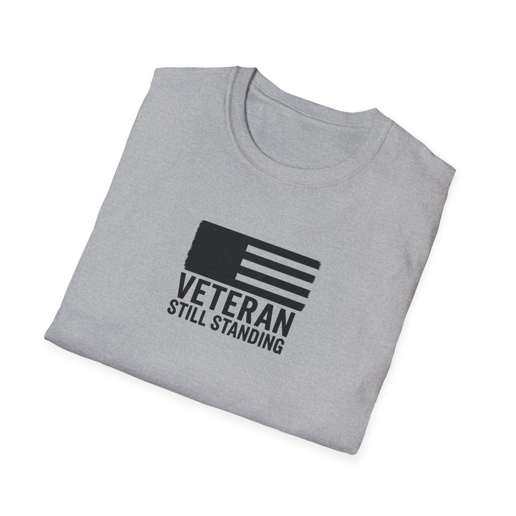 One Mile Veteran/Service Member  — "Still Standing." Motivational Minimalist Tee