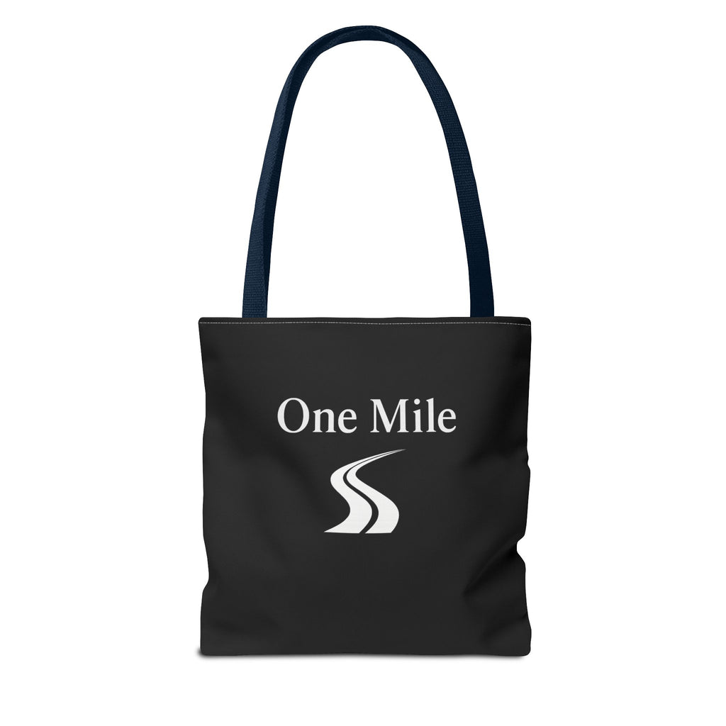 One Mile Logo Tote Bag — Everyday Traveler / Running & Fitness Canvas Tote