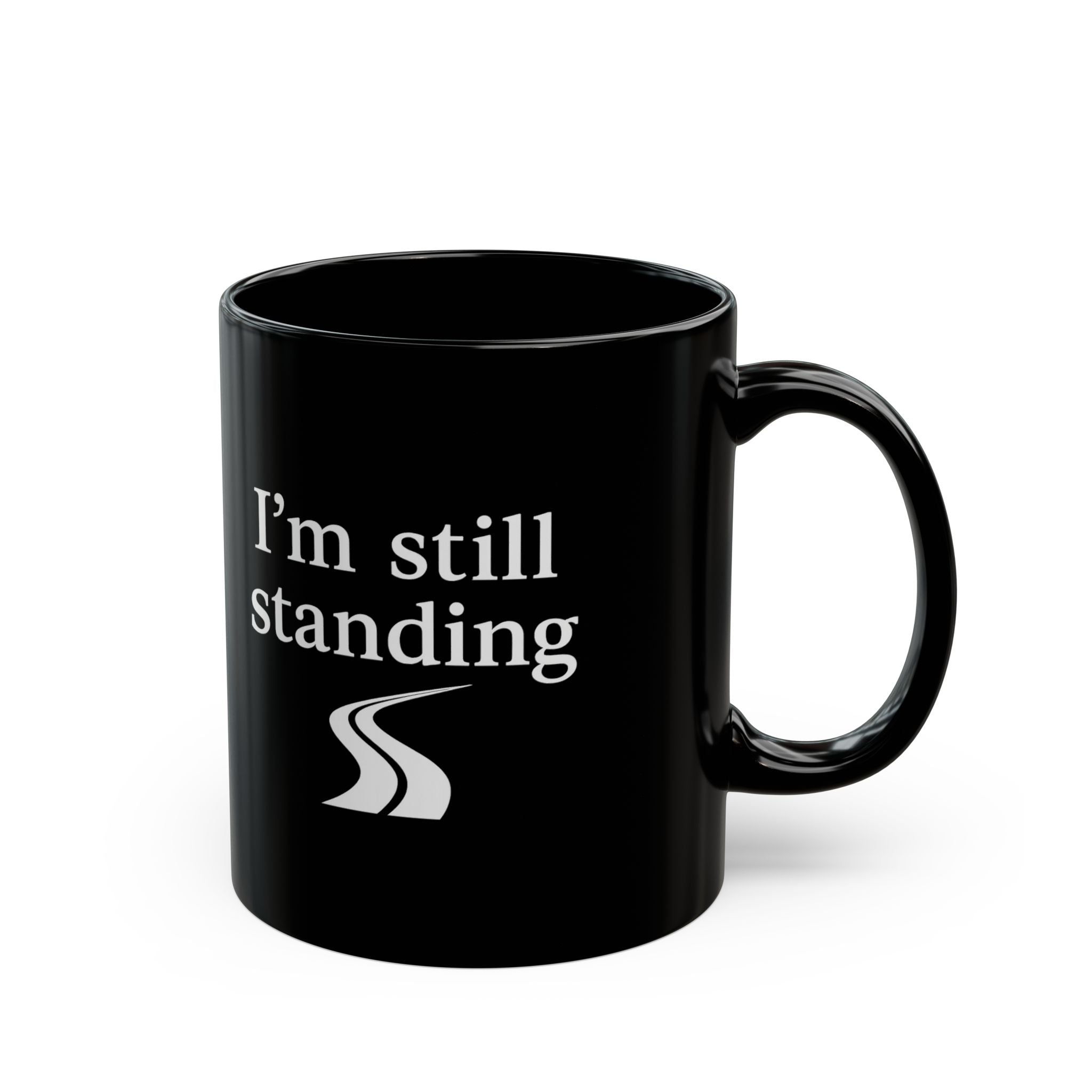 One Mile Black Coffee Mug – Motivational Running / Walking Gift / Office / Traveler (11oz & 15oz)
