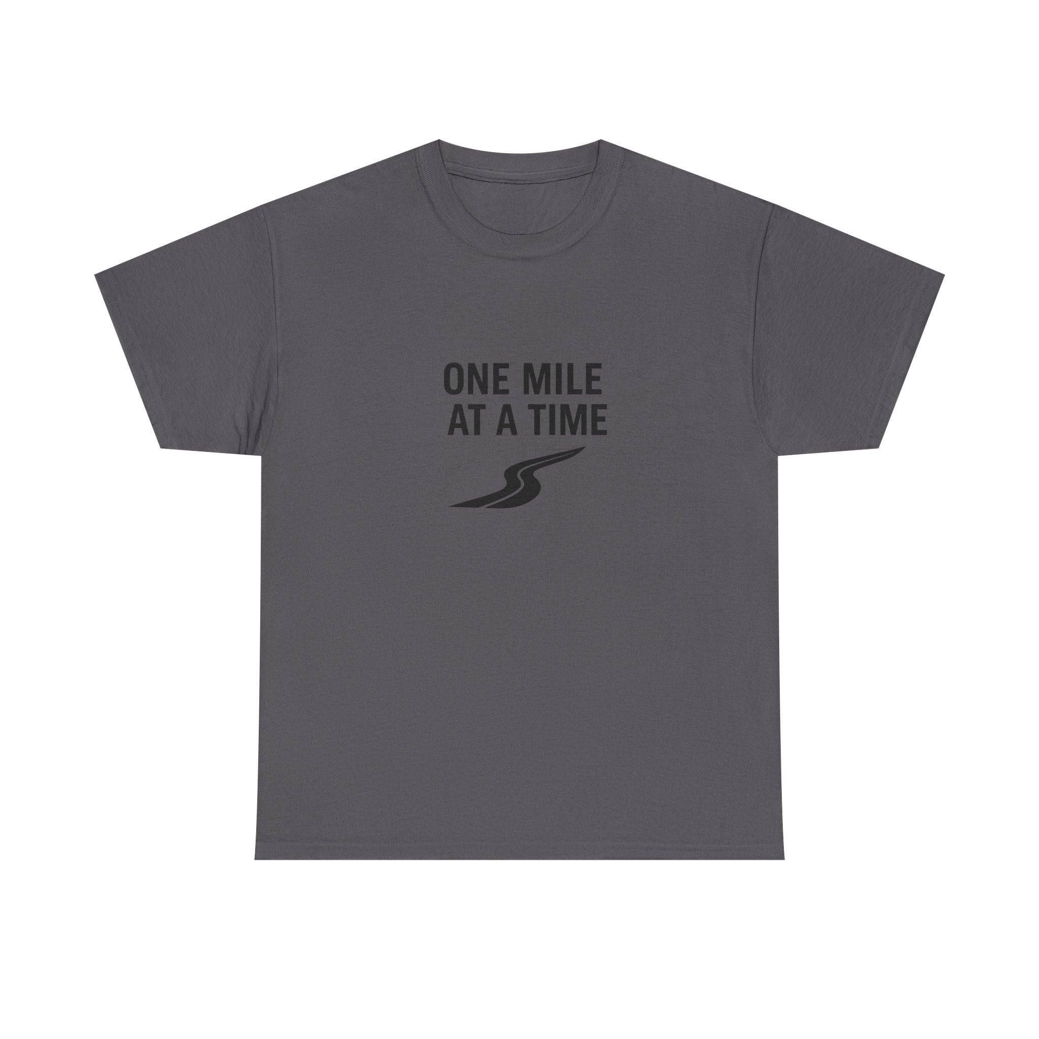 One Mile Endurance Tee — Inspirational White Graphic T-Shirt