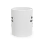 One Mile Road Map Ceramic Mug — Runner & Traveler Coffee Cup (11oz, 15oz)