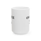 One Mile Road Map Ceramic Mug — Runner & Traveler Coffee Cup (11oz, 15oz)