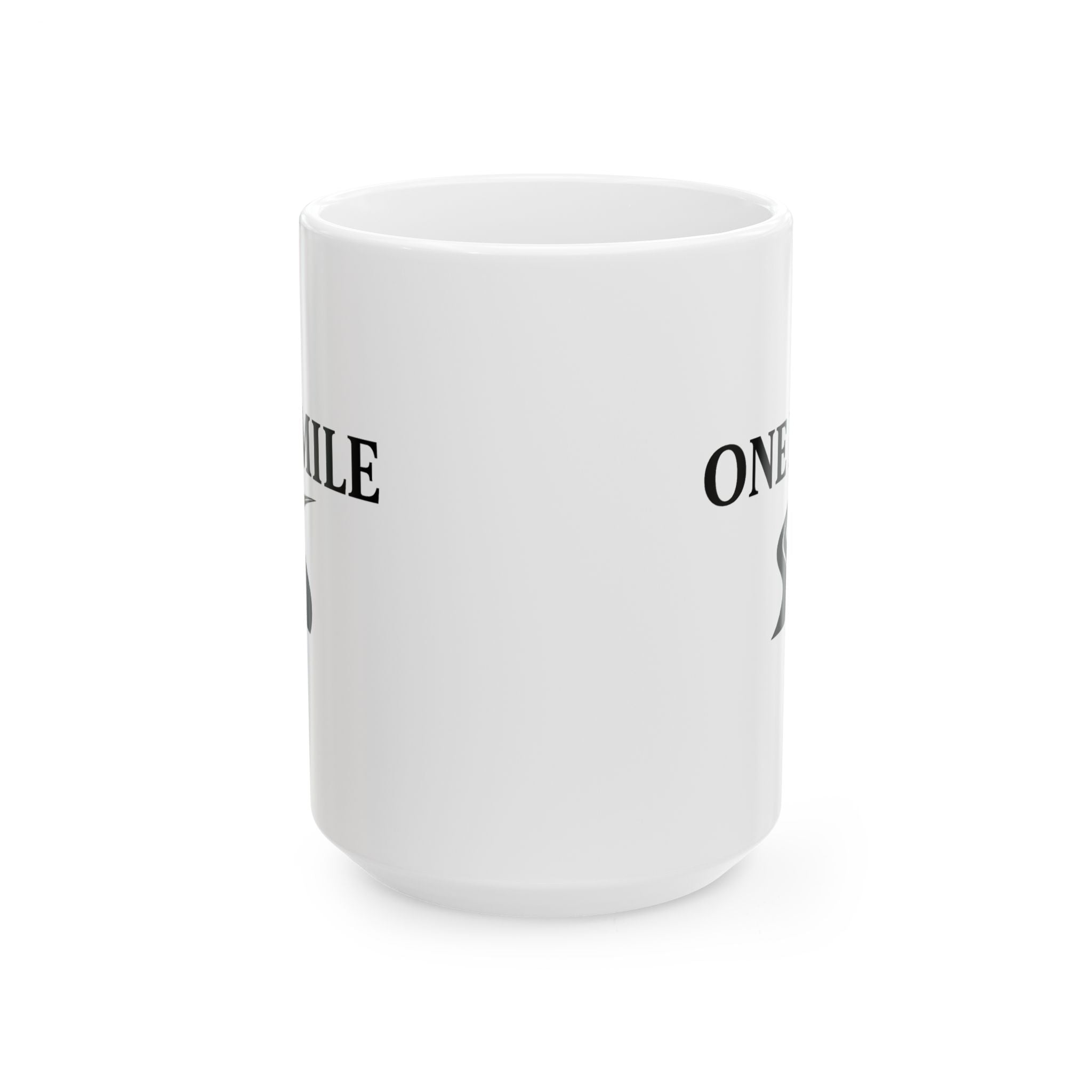 One Mile Road Map Ceramic Mug — Runner & Traveler Coffee Cup (11oz, 15oz)