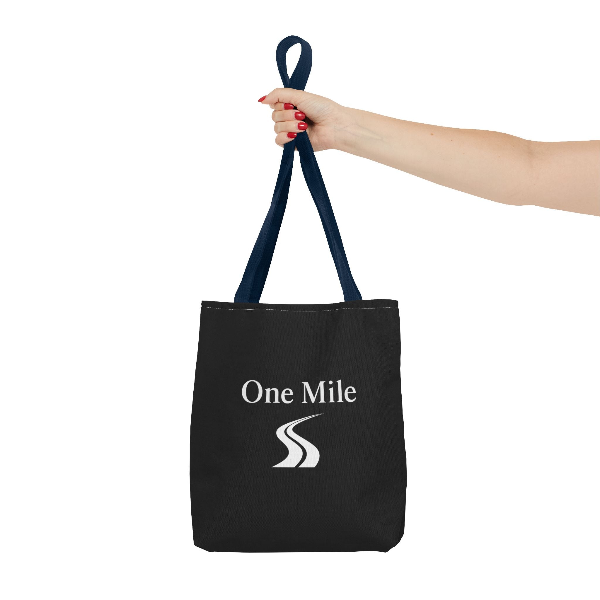 One Mile Logo Tote Bag — Everyday Traveler / Running & Fitness Canvas Tote