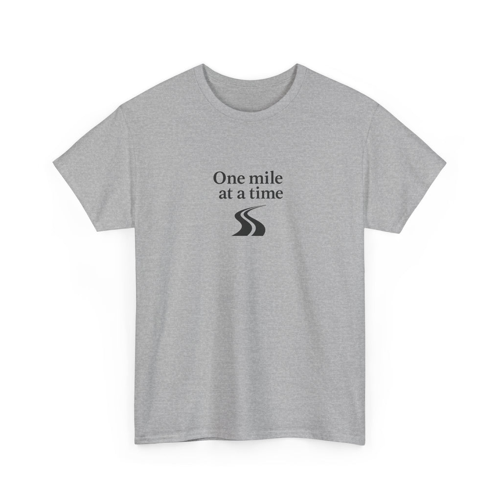 One Mile Endurance Tee — Inspirational White Graphic T-Shirt