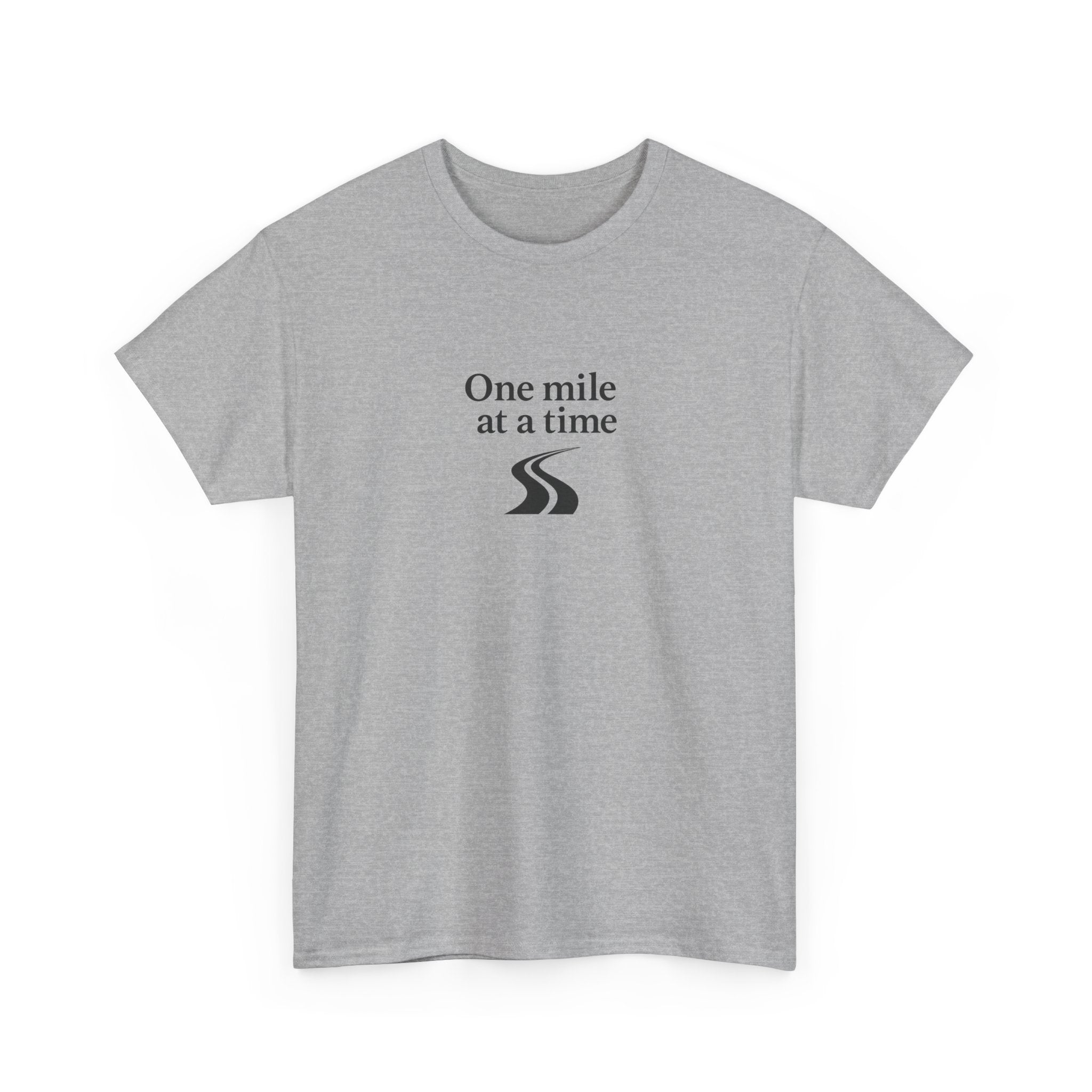 One Mile Endurance Tee — Inspirational White Graphic T-Shirt