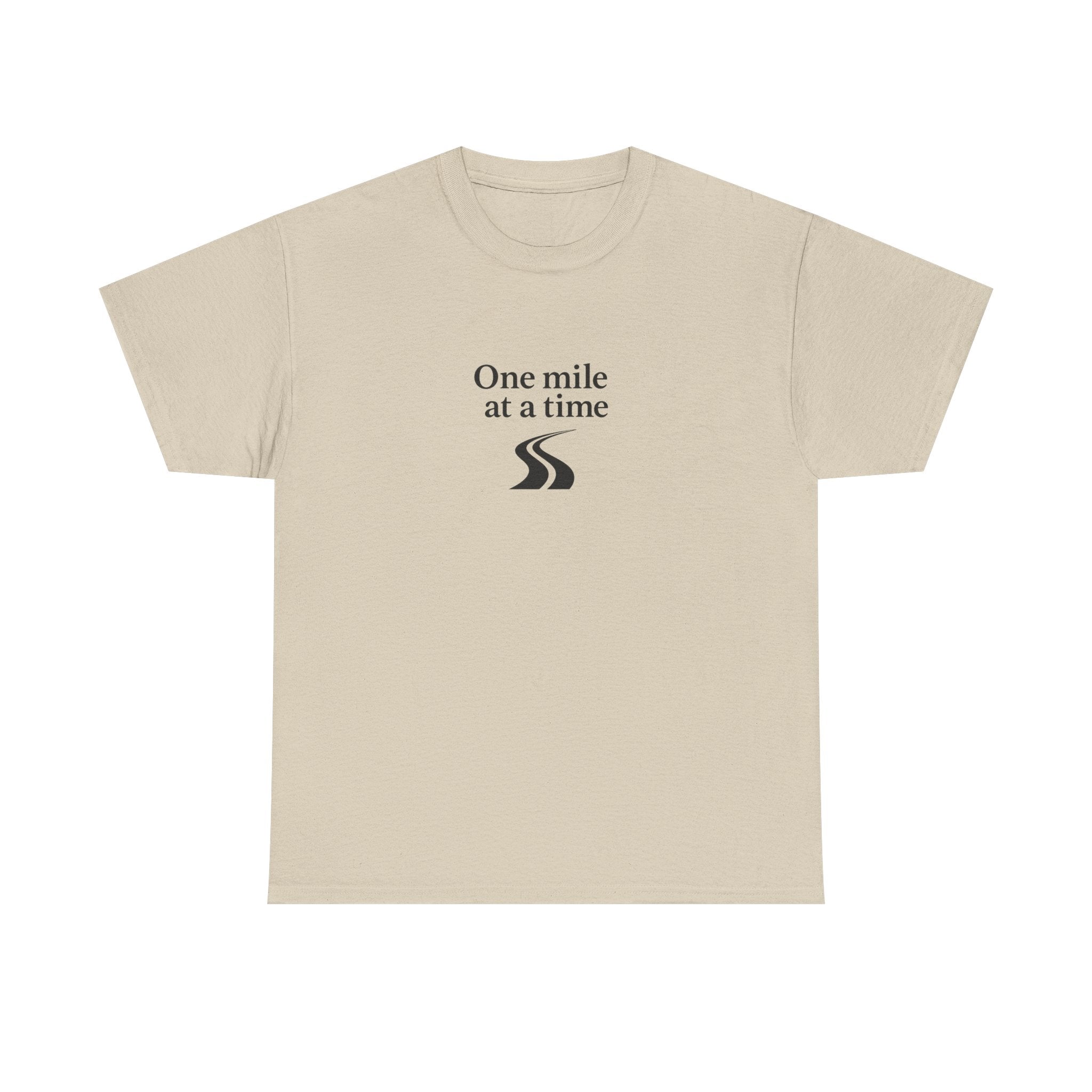 One Mile Endurance Tee — Inspirational White Graphic T-Shirt