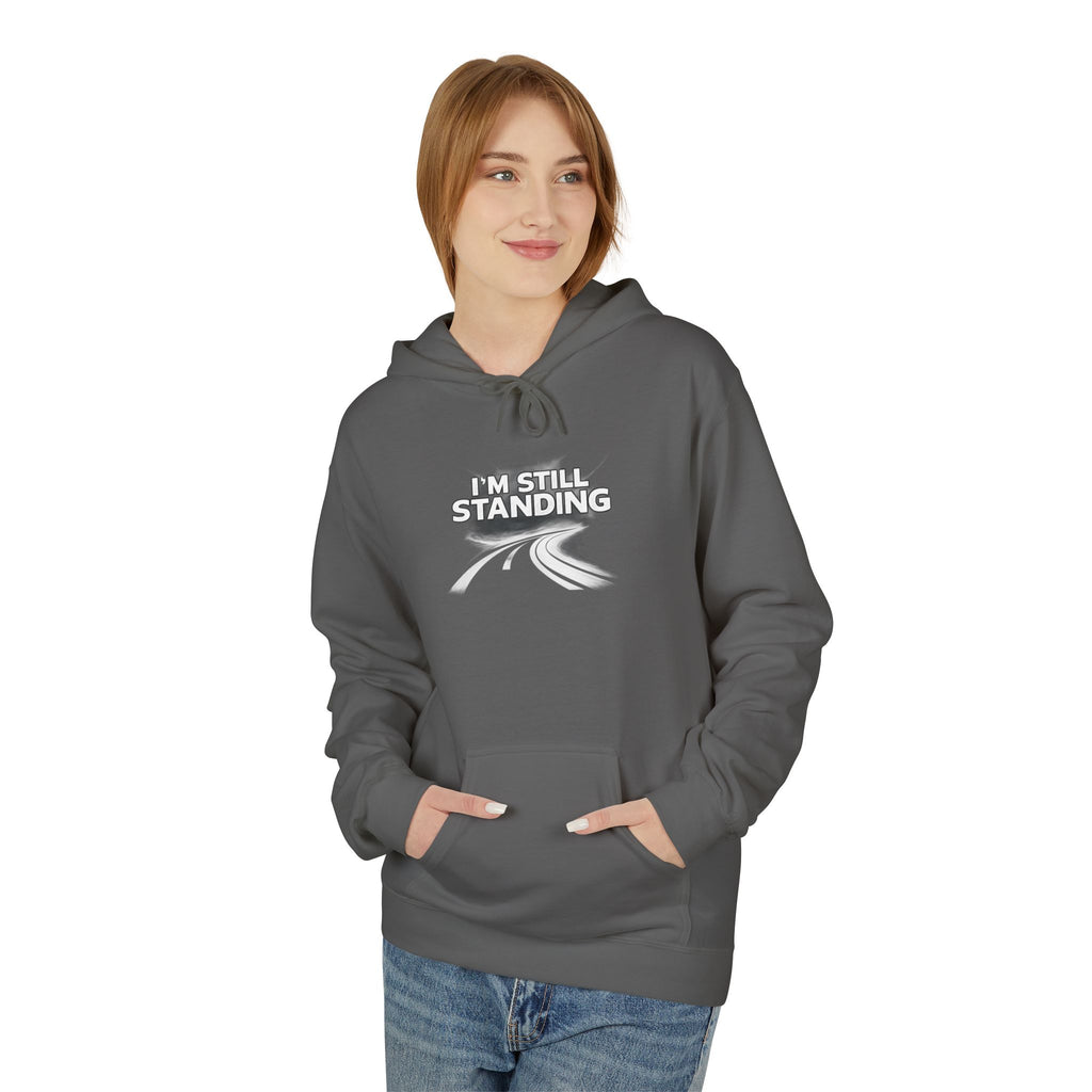 I'm Still Standing Hoodie – Minimal Runner Graphic Pullover / Resilience