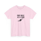 One Mile Endurance Tee — Inspirational White Graphic T-Shirt