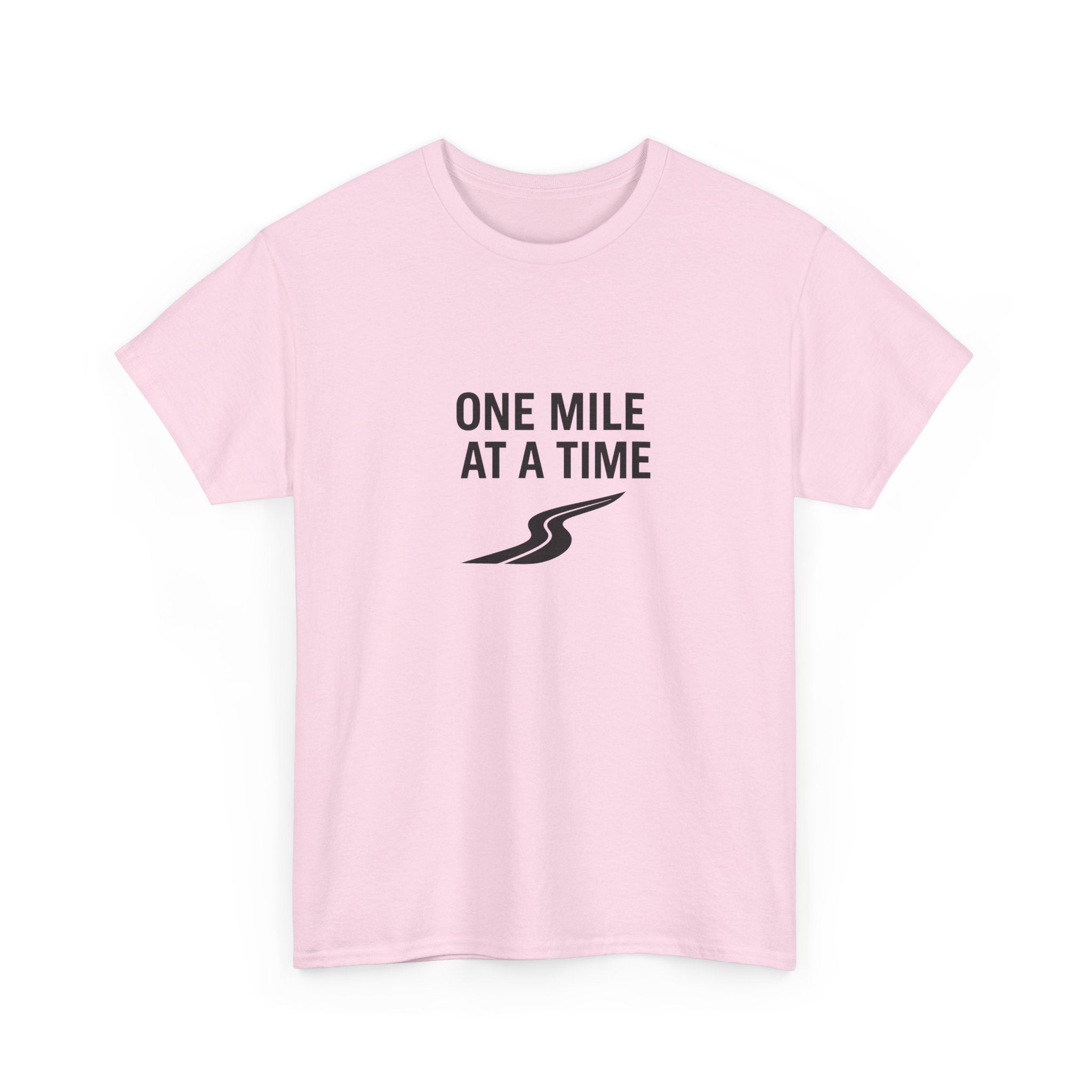 One Mile Endurance Tee — Inspirational White Graphic T-Shirt