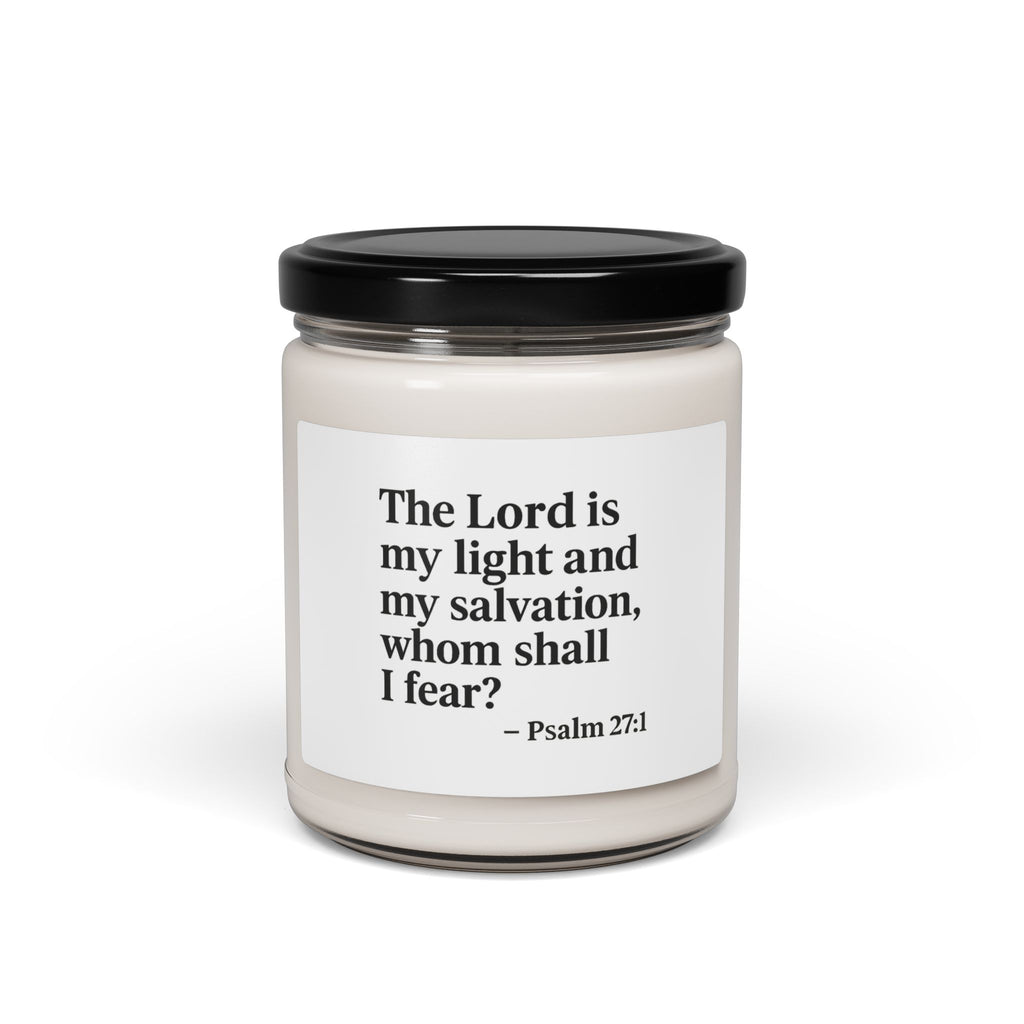 One Mile Scented Soy Candle — Psalm 27:1 Inspirational Jar (9 oz)