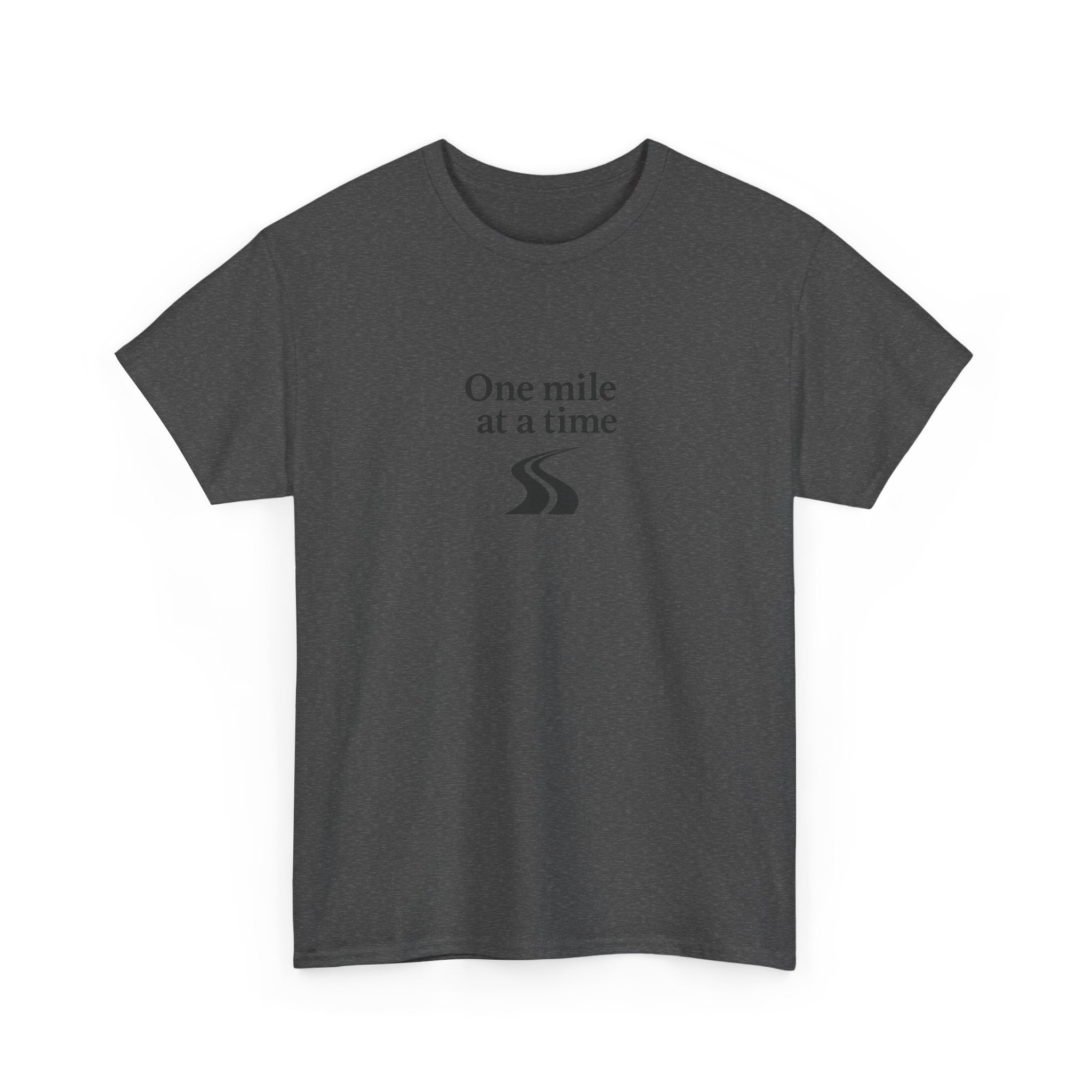 One Mile Endurance Tee — Inspirational White Graphic T-Shirt