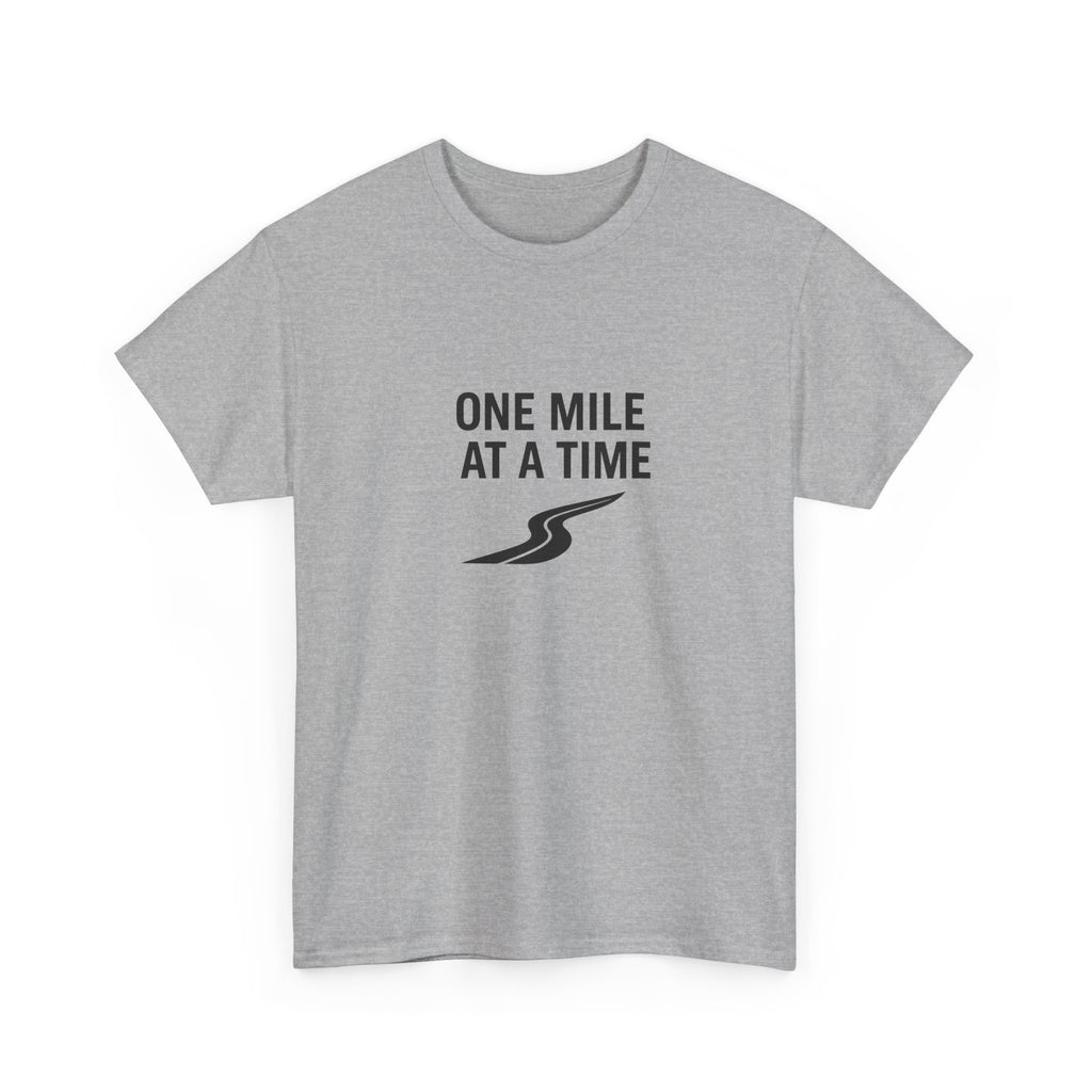 One Mile Endurance Tee — Inspirational White Graphic T-Shirt