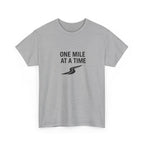 One Mile Endurance Tee — Inspirational White Graphic T-Shirt