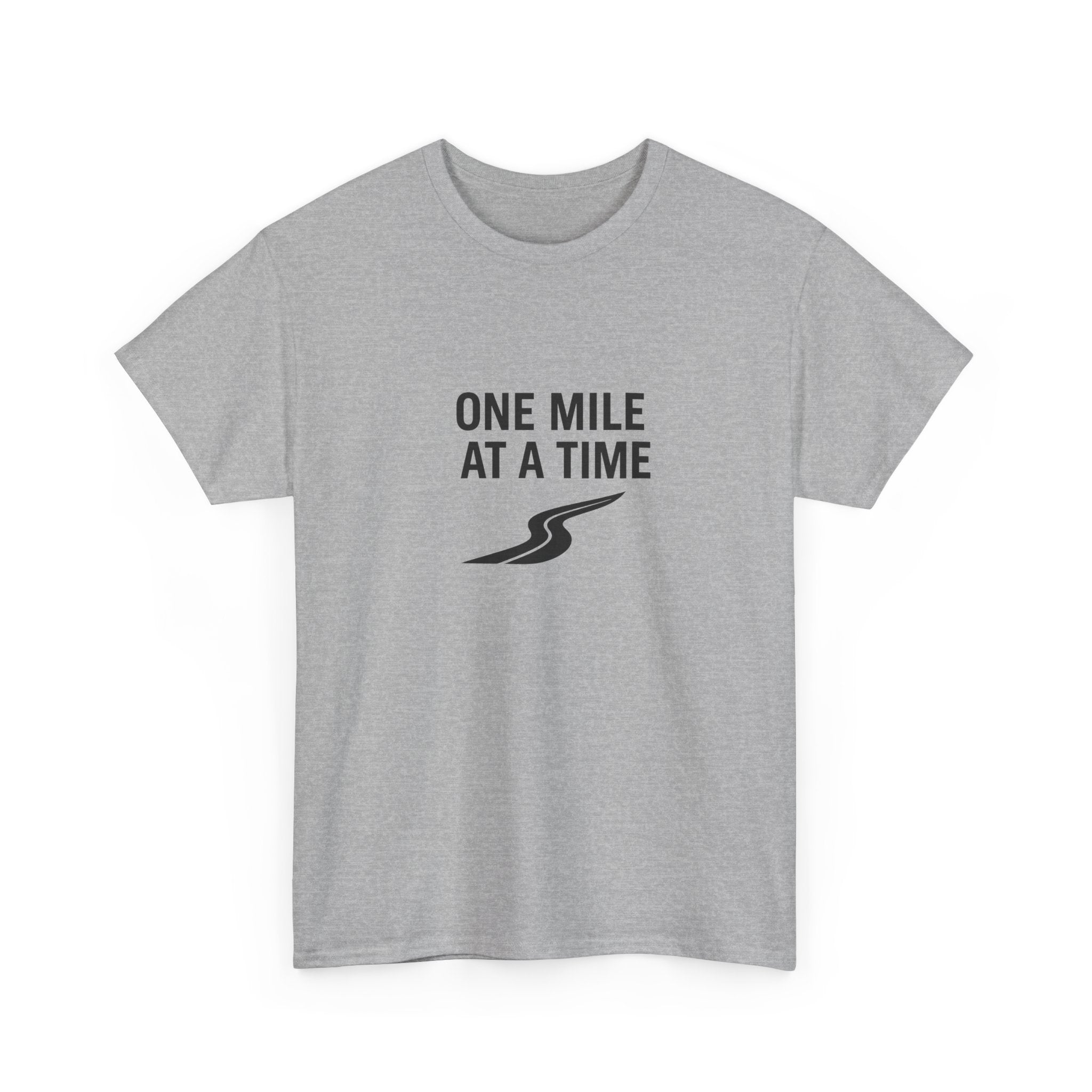 One Mile Endurance Tee — Inspirational White Graphic T-Shirt