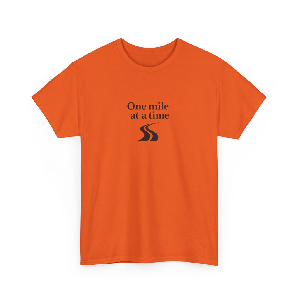 One Mile Endurance Tee — Inspirational White Graphic T-Shirt