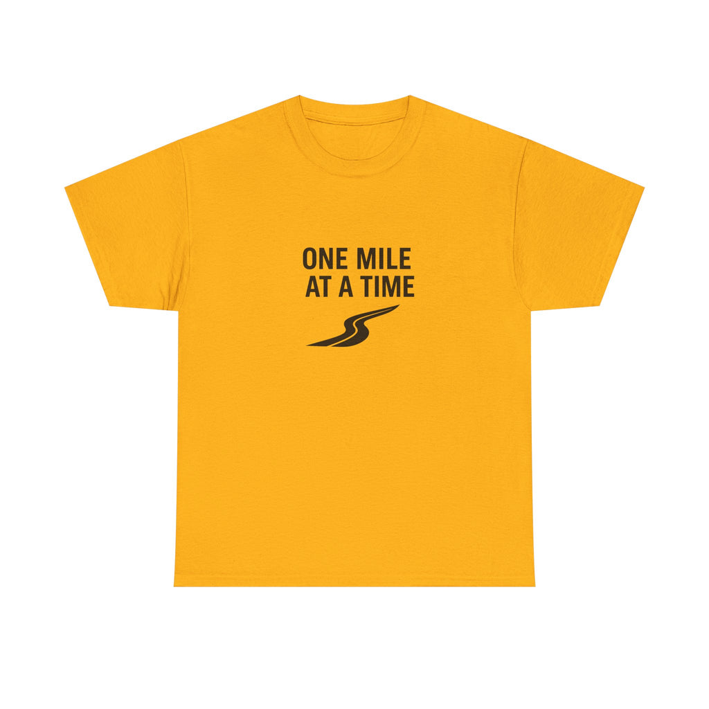 One Mile Endurance Tee — Inspirational White Graphic T-Shirt