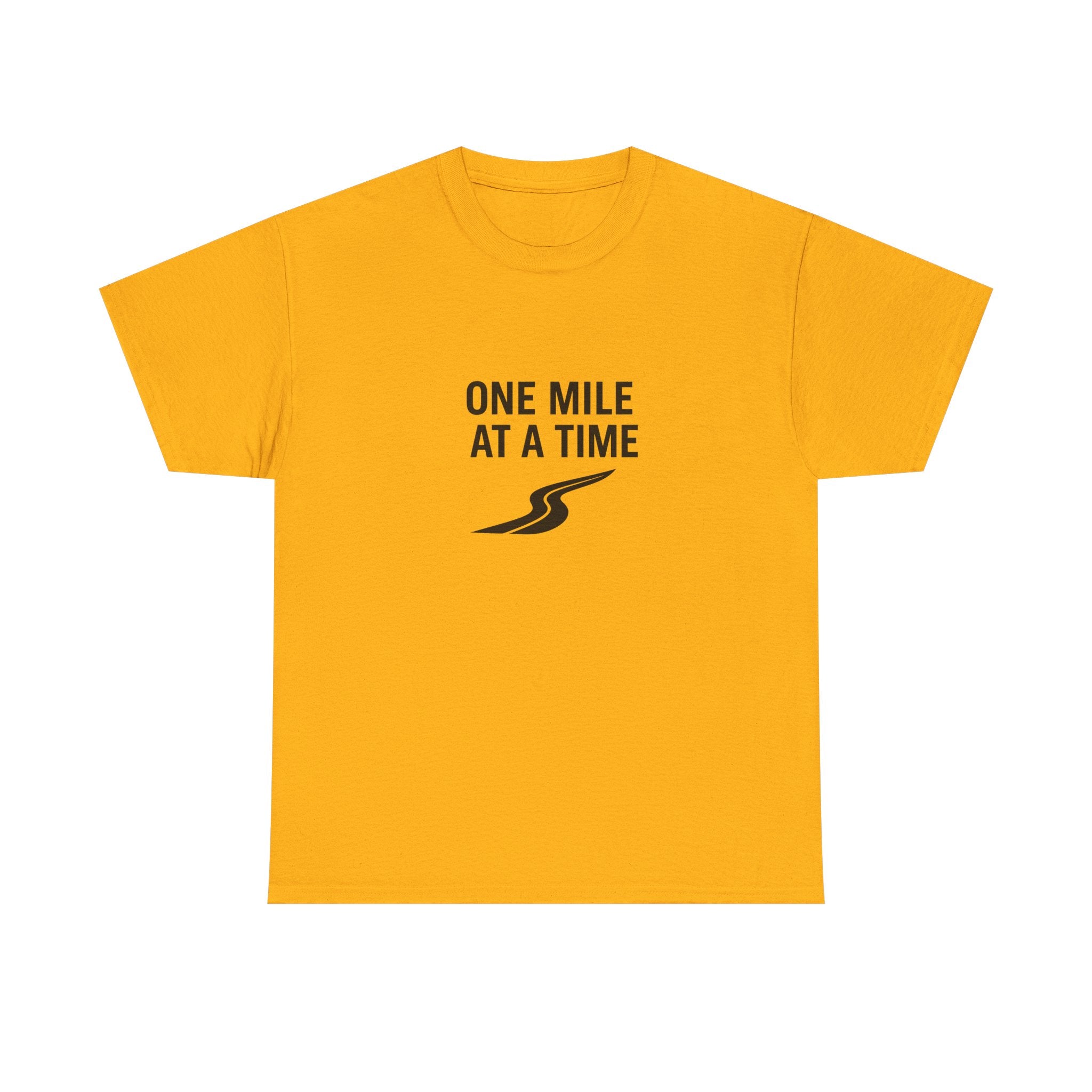 One Mile Endurance Tee — Inspirational White Graphic T-Shirt