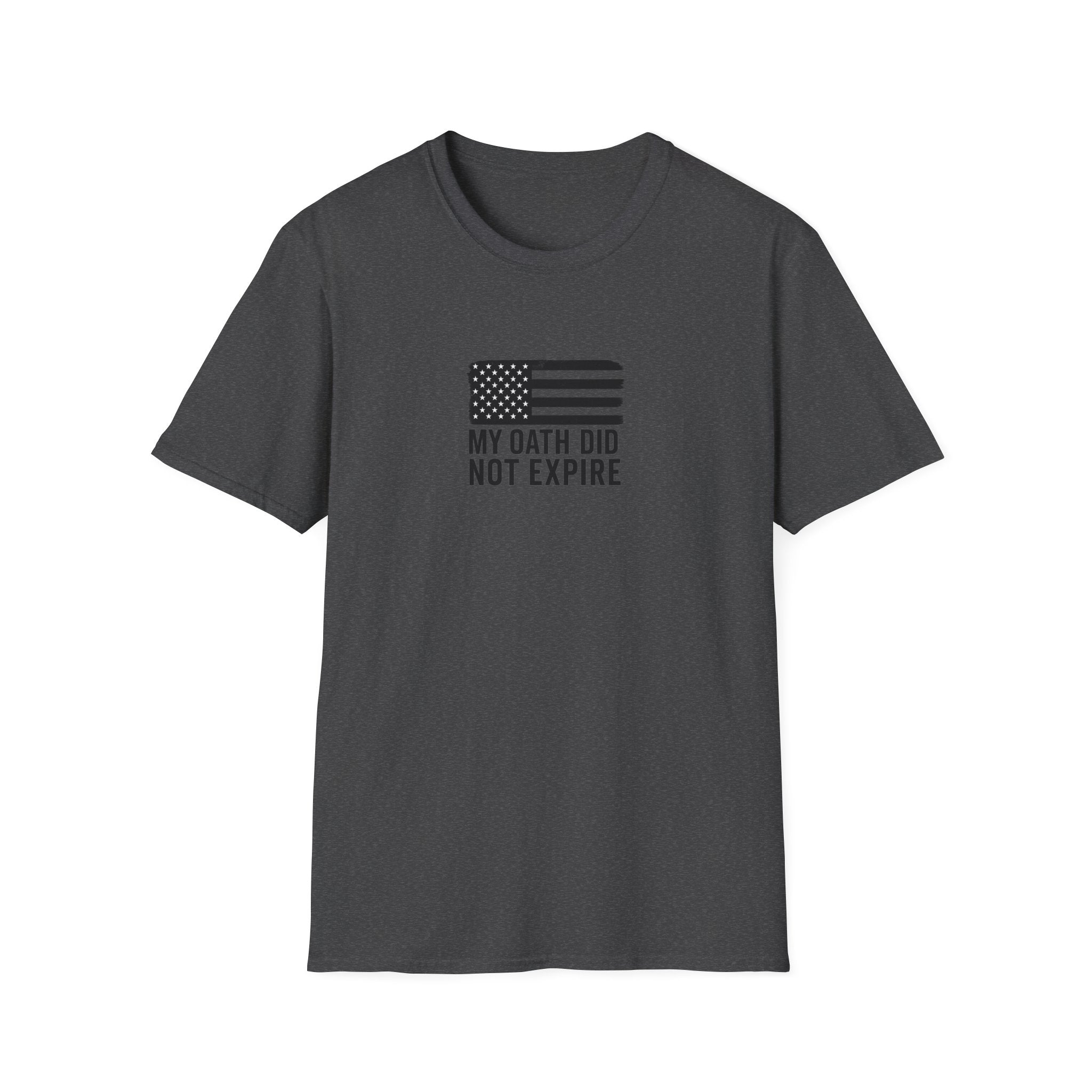 One Mile Veteran/Service Member — "My Oath Did Not Expire" Motivational Minimalist Tee