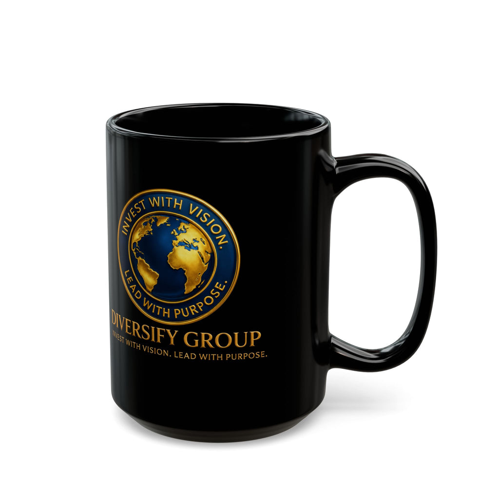 Special Edition Global Support Black Coffee Mug – Motivational Running / Walking Gift / Office / Traveler (11oz & 15oz)