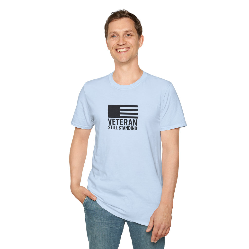 One Mile Veteran/Service Member  — "Still Standing." Motivational Minimalist Tee