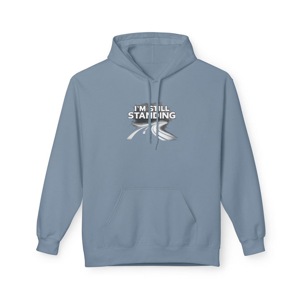 I'm Still Standing Hoodie – Minimal Runner Graphic Pullover / Resilience