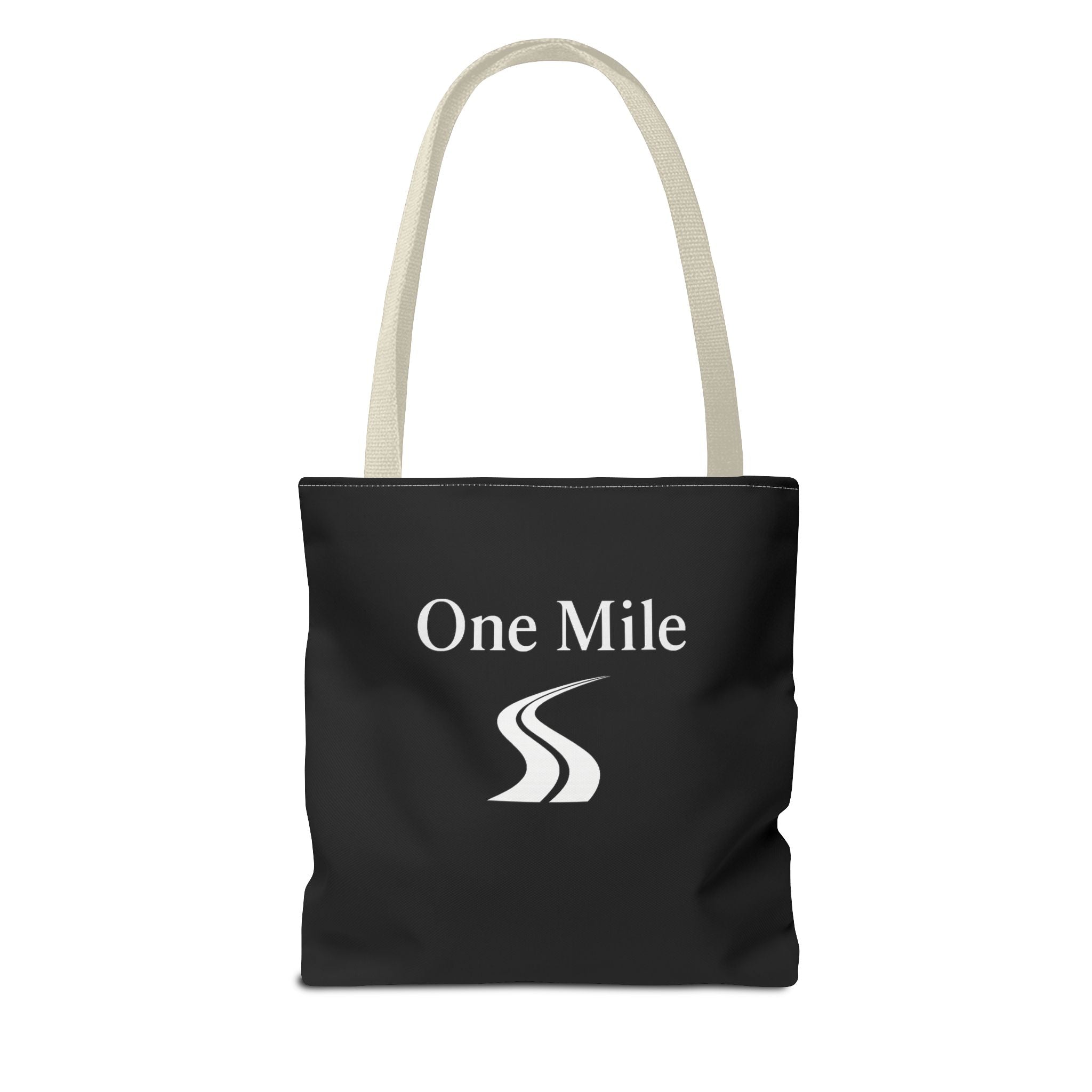 One Mile Logo Tote Bag — Everyday Traveler / Running & Fitness Canvas Tote