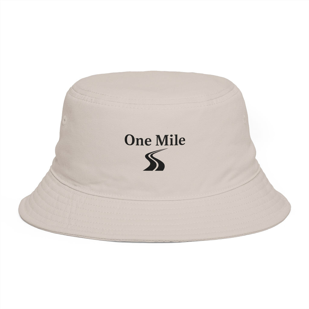 One Mile Bucket Hat — Road Logo Casual Outdoor Sun Hat